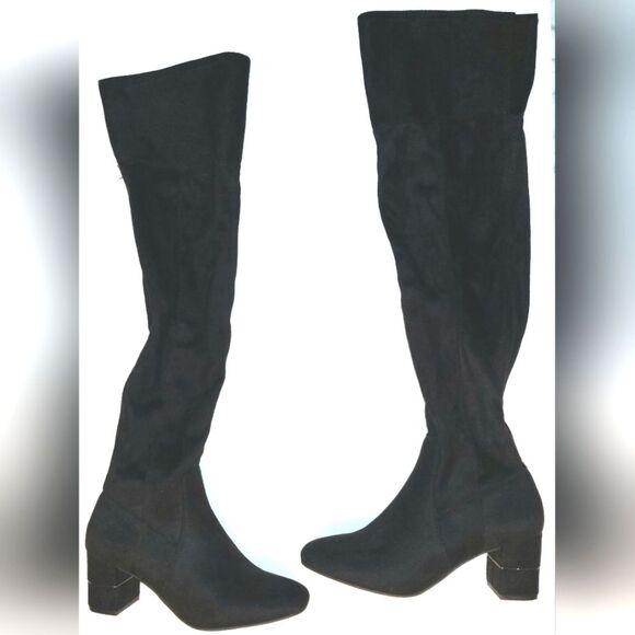 Alfani Women's Novaa Closed Toe Over Knee Fashion Suede  Boots Black, Size 6.0 M - Picture 9 of 14